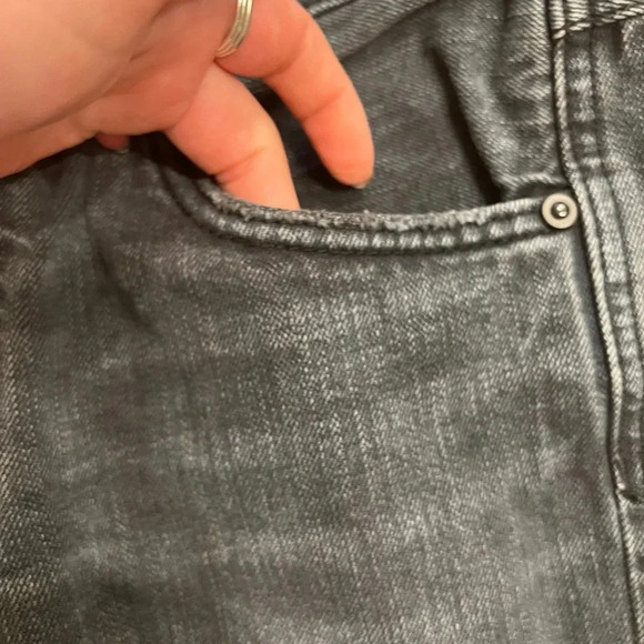 Free People Faded Black Denim Shorts - Picture 3 of 8